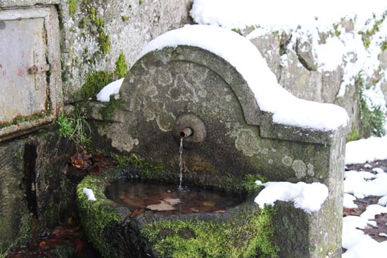 La neve sulla Faggeta a Viterbo