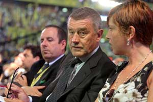 Birindelli con ministro Fazio L'assessore Birindelli con il ministro Fazio