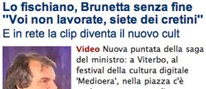 Il caso Brunetta Tusciaweb su Repubblica Il caso Brunetta Tusciaweb su Repubblica