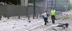 Un'immagine dell'attentato Un'immagine dell'attentato