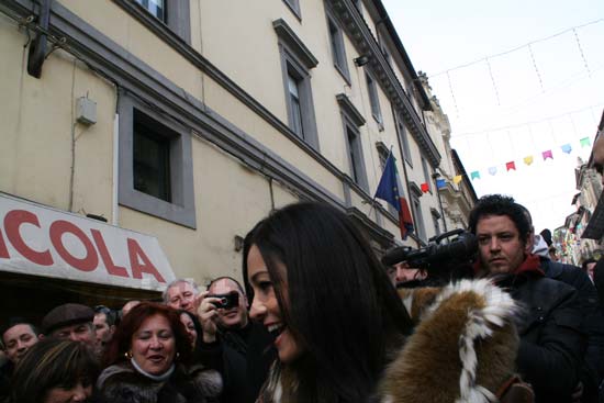 Carnevale - Manuela Arcuri a Ronciglione