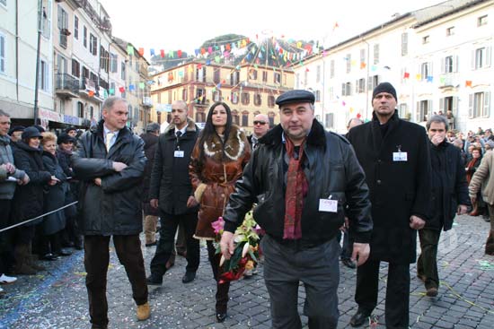 Carnevale - Manuela Arcuri a Ronciglione