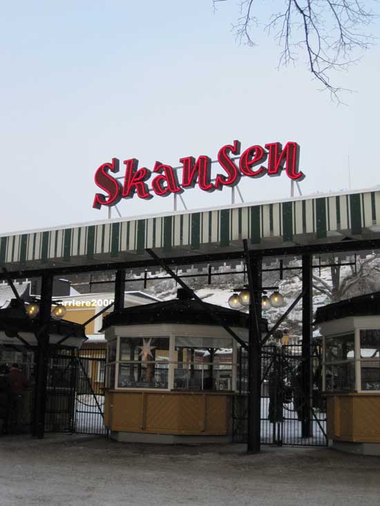 L'ingresso dello zoo di Skansen