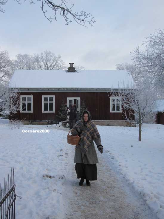 Una vecchia scuola a Skansen