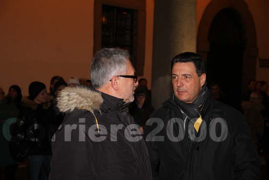 Il sindaco Marini con Guerriero