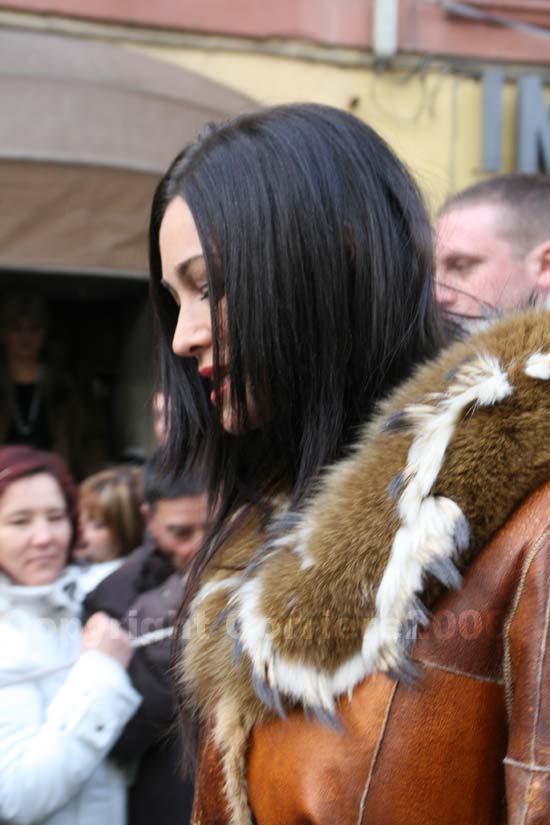 Manuela in piazza con i ronciglionesi