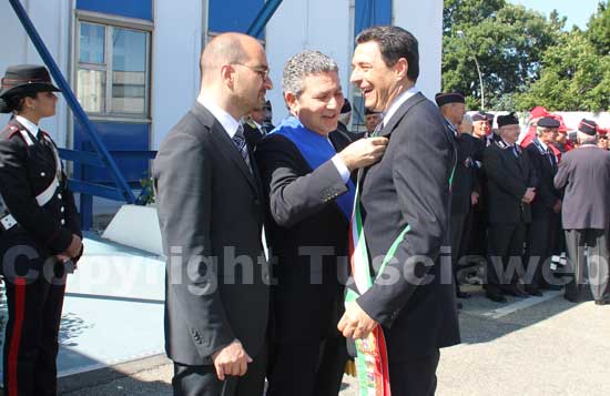 Il presidente della Provincia Marcello Meroi e il sindaco di Viterbo Giulio Marini
