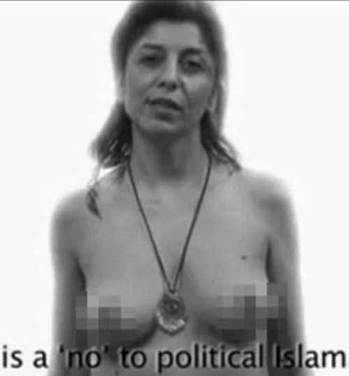 Iraniane nude per i diritti delle donne