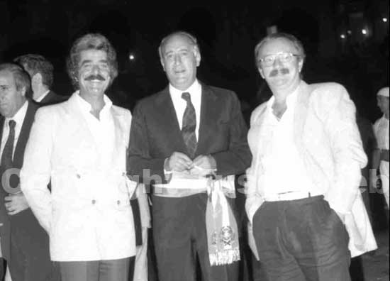 Ostelvio Celestini, il sindaco Rosato Rosati e Antonio Obino