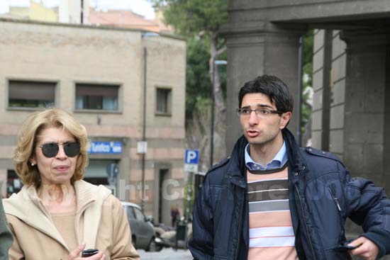 Maria Gabriela Grassini e Daniele Sabatini arrivano in piazza dl Comune