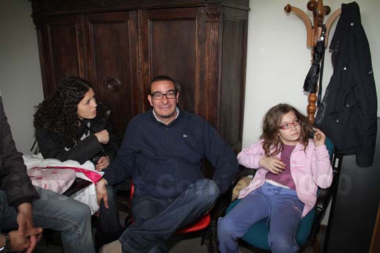 Mantuano insieme alla famiglia