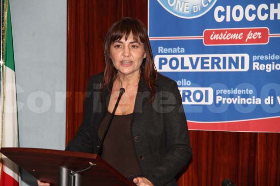 Renata Polverini a Viterbo - Incontro con l'Udc