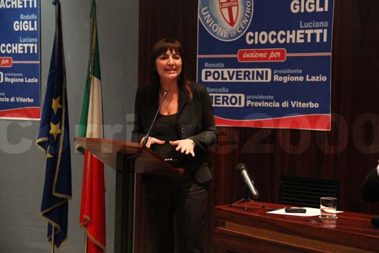 Renata Polverini a Viterbo - Incontro con l'Udc