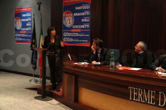 Renata Polverini a Viterbo - Incontro con l'Udc