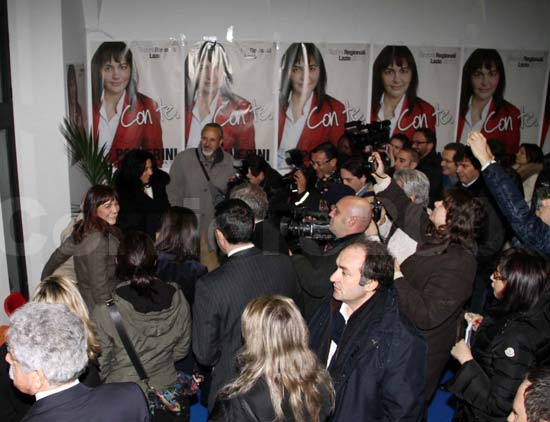 Renata Polverini a Viterbo - Inaugura il comitato