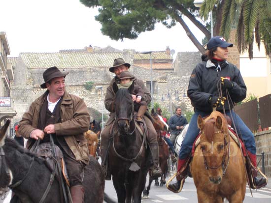 La benedizione degli animali a Tarquinia