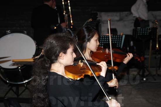 I musicisti dell'orchestra sinfonica del Tuscia Operafestival