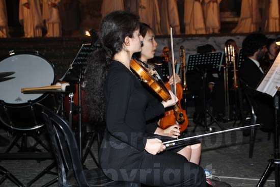 I musicisti dell'orchestra del Tuscia Operafestival