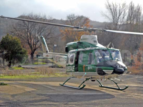 L'elicottero della Forestale Ab-412