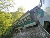Il treno deragliato