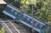 Il treno deragliato