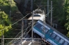 Il treno deragliato