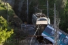 Il treno deragliato