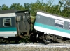 Il treno deragliato