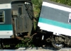 Il treno deragliato