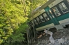 Il treno deragliato