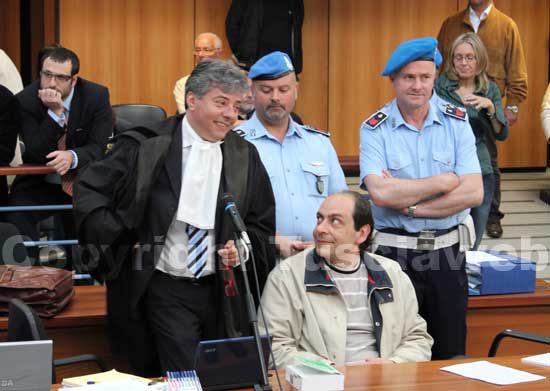 Paolo Esposito insieme al suo avvocato Enrico Valentini