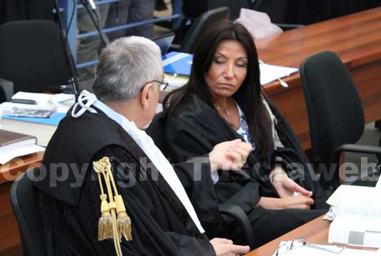 Il pm Renzo Petroselli e la sua assistente