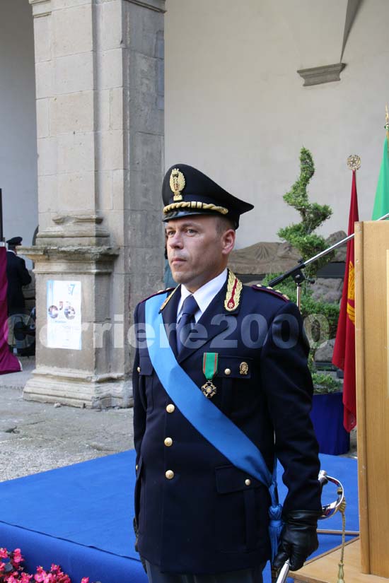 45 - Festa della Polizia - Capo della mobile, Zampaglione, in alta uniforme