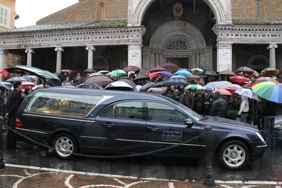 Il funerali di Marcella Rizzello